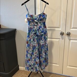 Floral Blue and White Women's Dress